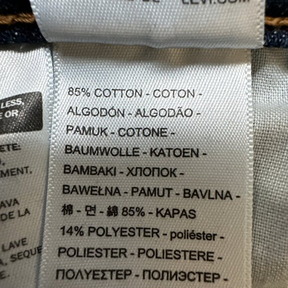 Levis Jeans Womens 32 Blue Wedgie Straight Button Fly High Rise Medium Wash - Picture 10 of 14